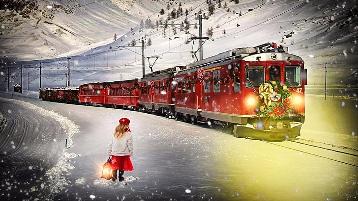 train-christmas-wait-snow-wallpaper-preview