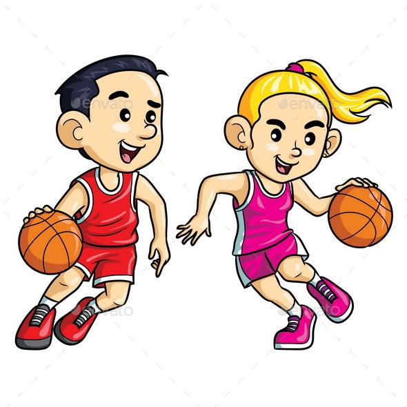 Basketball Player Kids Cartoon_PREVIEW