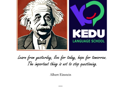 a facebook post about this quote Learn from yesterday, live for today, hope for tomorrow. The important thing is not to stop questioning. Albert Einstein