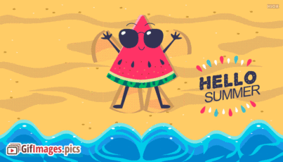 hello-summer-gif-animated-watermelon-slice-gif